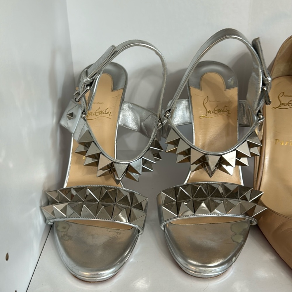 Christian Louboutin Miziggoo 120 Specchio Spike Sandals size 40